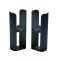 Milano Aruba -  Modern Floor-Mounting Radiator Feet - Regal Blue