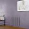 Milano x ECOSO Aruba Electric - Dahlia Purple Horizontal Designer Radiator - 635mm Tall - Choice of Size, Thermostat and Cable Cover