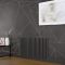 Milano x ECOSO Aruba Electric - Carbon Grey Horizontal Designer Radiator - 635mm Tall - Choice of Size, Thermostat and Cable Cover