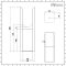 Milano - Black Floor-Mounting Feet for Alpha Flat Panel Designer Radiators