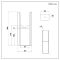 Milano Aruba - Floor-Mounting Feet for Aruba Flat Panel Designer Radiators - Choice of Metallic Colours