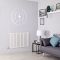 Milano Alpha Electric - White Horizontal Flat Panel Designer Radiator - 635mm x 980mm (Single Panel) - with Bluetooth Thermostatic Heating Element