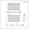 Milano Alpha - White Horizontal Single Flat Panel Designer Radiator 635mm x 1190mm