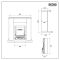 ECOSO Ardor - Traditional Inset Electric Fire with Fireplace Surround - Choice of Finish