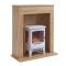 ECOSO Glow - Traditional Electric Stove with Fireplace Surround - Choice of Finish