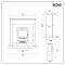 ECOSO Glow - Traditional Electric Stove with Fireplace Surround - Choice of Finish