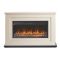 ECOSO Fusion - Modern Black Inset 36" Electric Fire with Fireplace Surround - Choice of Finish