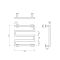 Reina Vispa - Stainless Steel Dry Electric Heated Towel Rail - 510mm x 500mm - Choice of Finish