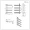 Milano Pars - Anthracite Aluminium Designer Heated Towel Rail 800mm x 500mm