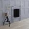 Milano Elizabeth - Black and Chrome Traditional Heated Towel Rail - Choice of Size