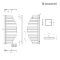 Lazzarini Way - Spinnaker - Chrome Designer Heated Towel Rail - 1100mm x 483mm