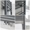 Milano Neva - Anthracite Central Connection Heated Towel Rail 1188mm x 500mm