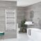 Milano Neva Electric - White Heated Towel Rail 1188mm x 600mm