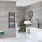 Milano Artle Electric - Straight Anthracite Heated Towel Rail 1000mm x 400mm