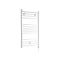 Milano Ive Electric - Straight White Heated Towel Rail 1000mm x 500mm