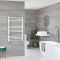 Milano Ive Electric - Straight White Heated Towel Rail 1000mm x 500mm