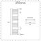 Milano Artle Electric - Straight Anthracite Heated Towel Rail 1600mm x 500mm