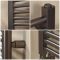 Milano Esk - Gun Metal Grey Heated Towel Rail - Choice of Size