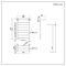 Milano Pendle - Chrome Heated Towel Rail with Heated Shelf 794mm x 532mm
