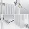 Milano Elizabeth - White and Chrome Traditional Electric Heated Towel Rail - Choice of Size