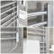 Milano Kent Electric - Straight Chrome Heated Towel Rail 1000mm x 1000mm