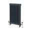 Milano Mercury - 3 Column Cast Iron Radiator - 860mm Tall - Farrow & Ball Hague Blue - Multiple Sizes Available