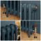 Milano Mercury - 3 Column Cast Iron Radiator - 860mm Tall - Farrow & Ball Hague Blue - Multiple Sizes Available