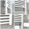 Milano Neva Electric - White Heated Towel Rail 1188mm x 600mm