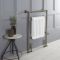 Milano Elizabeth - Dark Brushed Brass Traditional Dual Fuel Heated Towel Rail - 930mm x 620mm - Choice of Wi-Fi Thermostat and Cable Cover