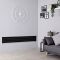 Milano Aruba - Black Horizontal Designer Radiator 236mm x 1780mm (Single Panel)