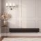 Milano Aruba - Black Horizontal Designer Radiator 236mm x 1780mm (Double Panel)