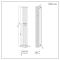 Milano Alpha - Chrome Vertical Flat Panel Designer Radiator 1800mm x 225mm (Single Panel)
