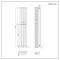 Milano Alpha - Chrome Vertical Flat Panel Designer Radiator 1800mm x 300mm (Single Panel)