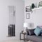 Milano Alpha - Chrome Vertical Flat Panel Designer Radiator 1800mm x 450mm (Single Panel)
