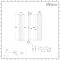 Milano Aruba - Light Grey Vertical Designer Radiator 1780mm x 354mm (Double Panel)