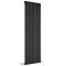 Milano Aruba - Black Vertical Designer Radiator 1780mm x 590mm (Single Panel)