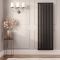 Milano Aruba - Black Vertical Designer Radiator 1780mm x 590mm (Single Panel)