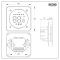 Milano Connect - Backlit Wi-Fi Thermostat for Electric Heating - White