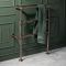 Milano Derwent - Minimalist Electric Traditional Heated Towel Rail 966mm x 673mm - Brushed Bronze