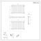 Milano Windsor - Horizontal Triple Column White Traditional Cast Iron Style Radiator - 600mm x 1010mm