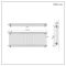 Milano Windsor - Horizontal Triple Column White Traditional Radiator - 600mm x 1595mm