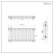 Milano Windsor - Horizontal Triple Column White Traditional Radiator - 500mm x 1010mm
