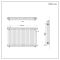 Milano Windsor - Horizontal Triple Column White Traditional Radiator - 750mm x 1190mm