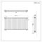Milano Windsor - Horizontal Triple Column White Traditional Radiator - 750mm x 1415mm