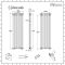 Milano Windsor - Vertical Triple Column Anthracite Traditional Cast Iron Style Radiator - 1800mm x 560mm