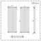 Milano Windsor - Vertical Triple Column Anthracite Traditional Radiator - 1800mm x 650mm