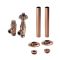 Milano Windsor - Antique Style Thermostatic Angled Radiator Valve and Pipe Sleeve Set - Choice of Finish