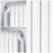 Milano Urban - White Vertical Double Column Radiator 1800mm x 383mm