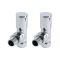 Milano Ive - White Dual Fuel Straight Heated Towel Rail 1000mm x 500mm