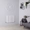 Milano Aruba - Modern White Horizontal Designer Radiator 600mm x 826mm (Single Panel)